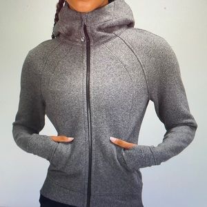 Lululemon Scuba Full-Zip Hoodie (Heathered Speckled Black)